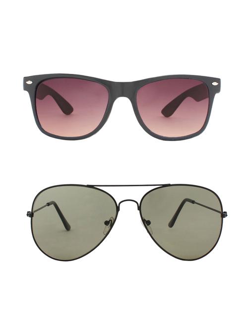 abner combo of 2 sunglasses wayfarer & aviator sunglasses-combo 2386 - 15156163 - Very Small Image - 1