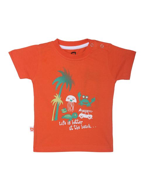 orange cotton tshirt - 15157987 - Very Small Image - 1