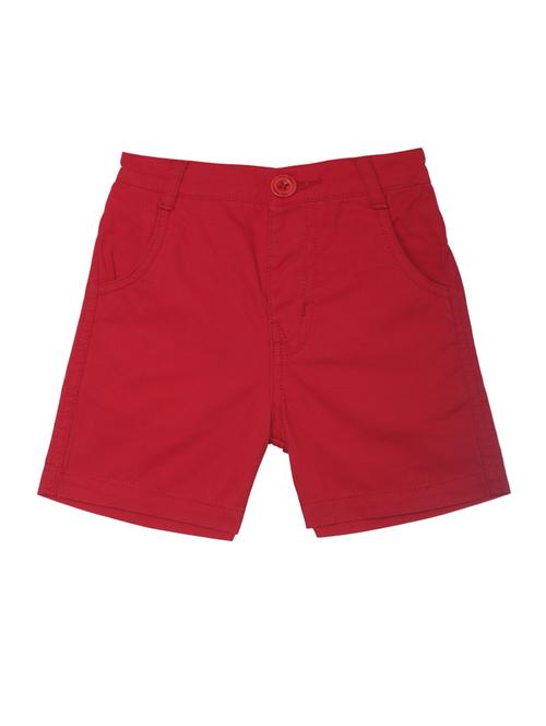 red cotton shorts & three fourth - 15158108 - Very Small Image - 1