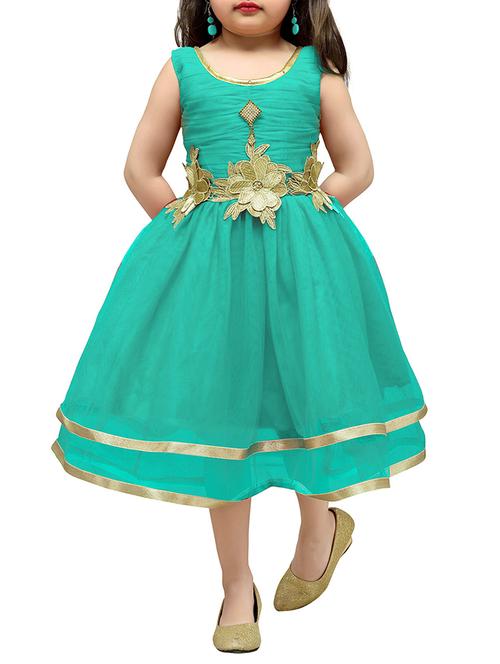 green net frock - 15159023 - Very Small Image - 1