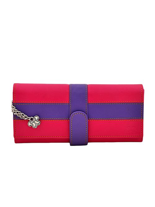 pink leatherette regular clutch - 15159652 - Very Small Image - 1