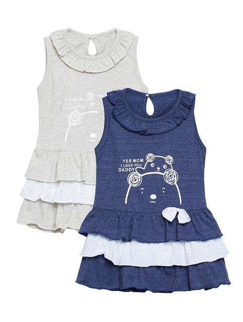 multi colored cotton frock - 15160318 - Very Small Image - 1