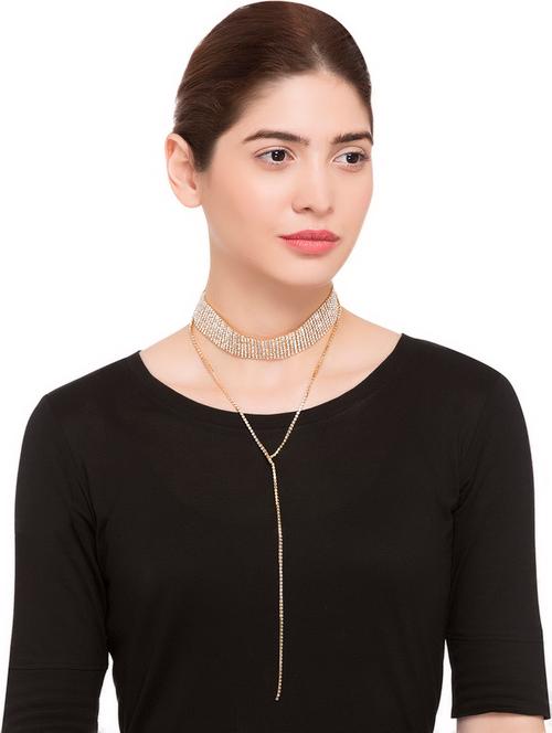 gold choker necklace - 15160480 - Very Small Image - 1