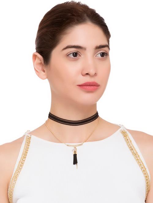 gold choker necklace - 15160497 - Very Small Image - 1