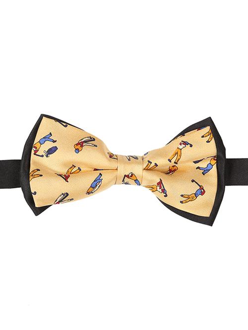 yellow micro fiber bow tie - 15160575 - Very Small Image - 1