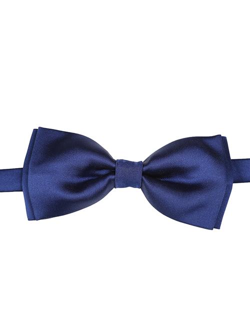 blue micro fiber bow tie - 15160585 - Very Small Image - 1