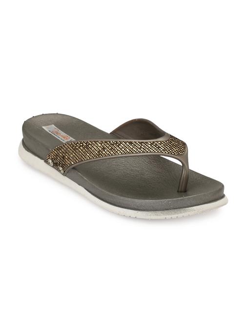 grey faux leather slippers - 15160768 - Very Small Image - 1