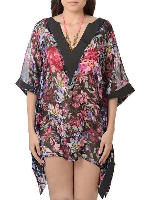 multi colored polyester coverup - 15163275 - Very Small Image - 1