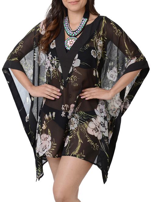 black polyester coverup - 15163276 - Very Small Image - 1