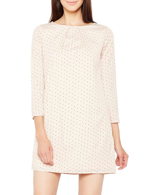 pink polka doted a-line dress - 15165514 - Very Small Image - 1