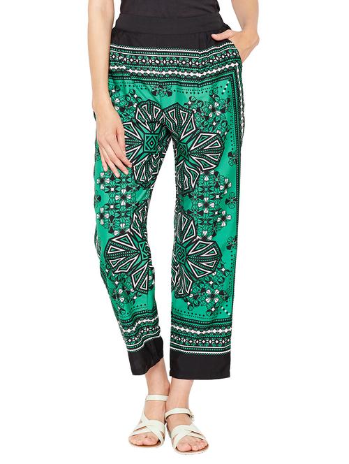 green printed pajama - 15165901 - Very Small Image - 1