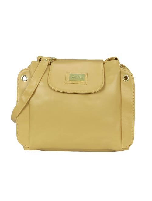 cream leatherette regular sling bag - 15166531 - Very Small Image - 1