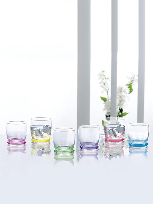 set of 6 cortina rainbow old fashion tumbler set, 310ml multicolored - 15167861 - Very Small Image - 1