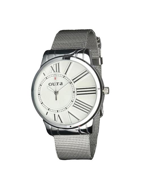 oura analouge white dial women's watch- orw-mtc-0123 - 15168133 - Very Small Image - 1