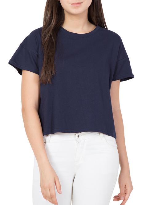 drop shoulder boxy tee - 15169318 - Very Small Image - 1