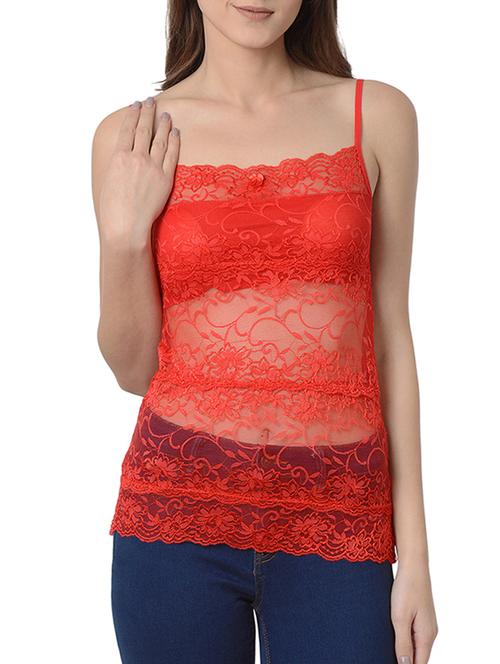 sheer laced camisole - 15169762 - Very Small Image - 1