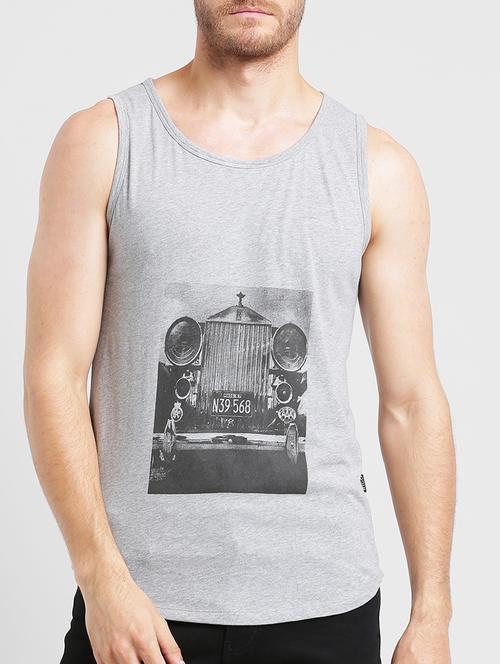 grey cotton vest - 15171221 - Very Small Image - 1