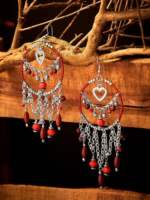 multi colored metal drop earring - 15172756 - Very Small Image - 1