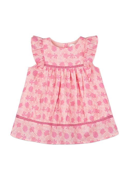 pink cotton frock - 15176339 - Very Small Image - 1