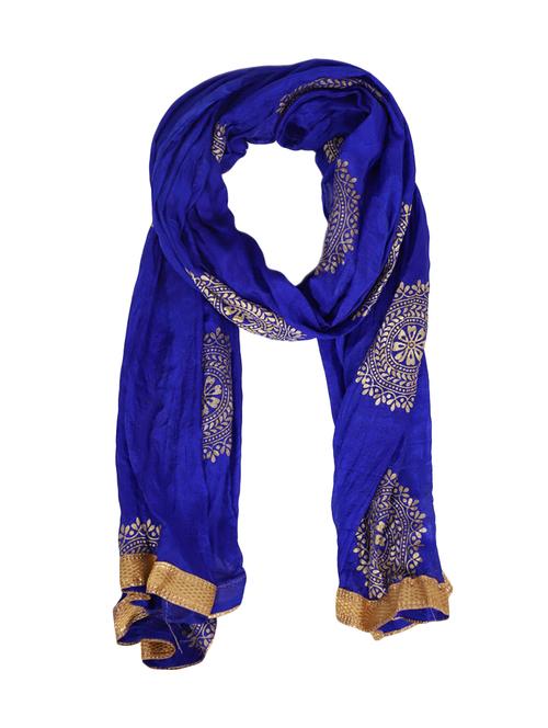 blue cotton dupatta - 15177184 - Very Small Image - 1