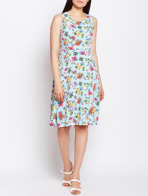 floral a-line dress - 15178732 - Very Small Image - 1