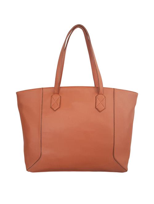 tan leatherette (pu) handbag - 15179315 - Very Small Image - 1