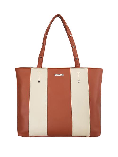 tan leatherette (pu) handbag - 15179320 - Very Small Image - 1