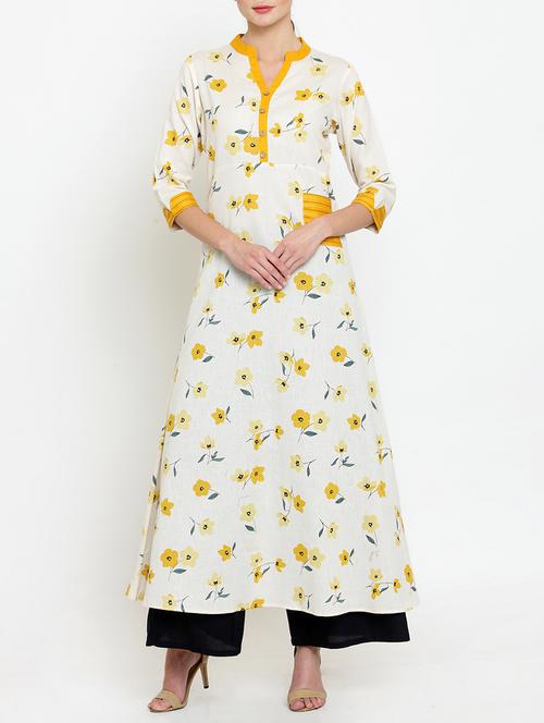 ditsy floral a-line kurta - 15179860 - Very Small Image - 1
