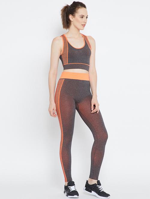 orange printed cotton trackpant and top set - 15180624 - Very Small Image - 1