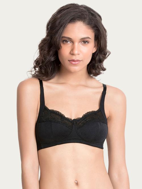 bow patch floral laced t-shirt bra - 15180707 - Very Small Image - 1