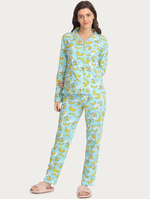 quirky shirt with pajama set - 15180772 - Very Small Image - 1