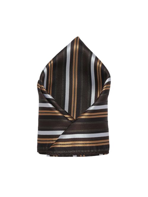 brownwhite polyester pocketsquare - 15183717 - Very Small Image - 1