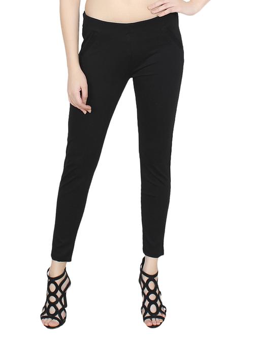 black solid jeggings - 15183955 - Very Small Image - 1