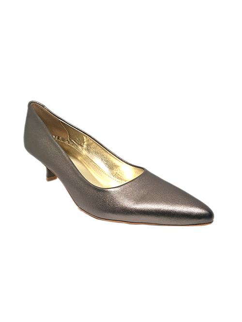 copper faux leather slip on pumps - 15186638 - Very Small Image - 1