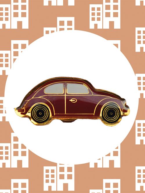 brown metal brooch - 15186966 - Very Small Image - 1
