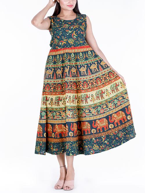 printed flared kurta - 15188573 - Very Small Image - 1