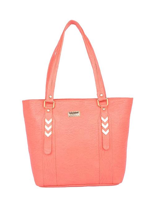 orange leatherette (pu) handbag - 15189959 - Very Small Image - 1