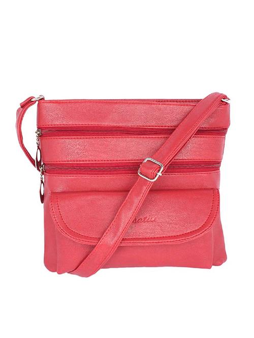 pink leatherette (pu) sling bag - 15190021 - Very Small Image - 1