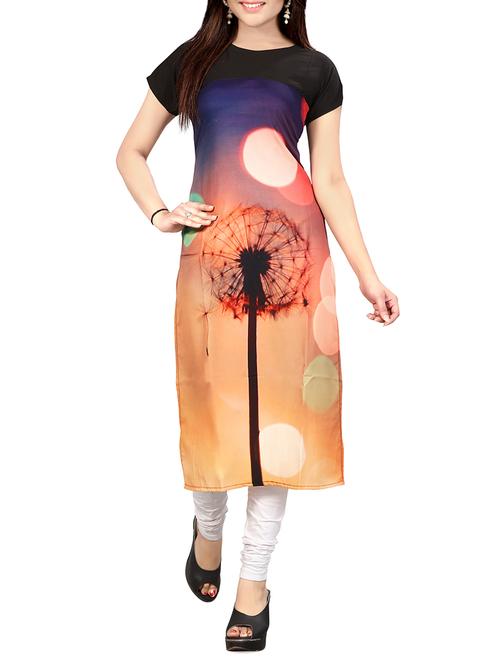 digital print straight kurta - 15191334 - Very Small Image - 1