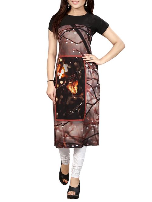 digital print straight kurta - 15191340 - Very Small Image - 1