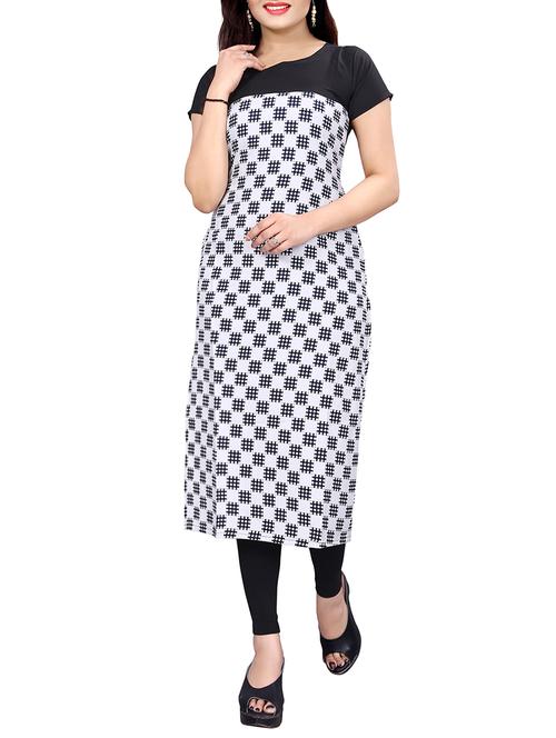 check print straight kurta - 15191360 - Very Small Image - 1