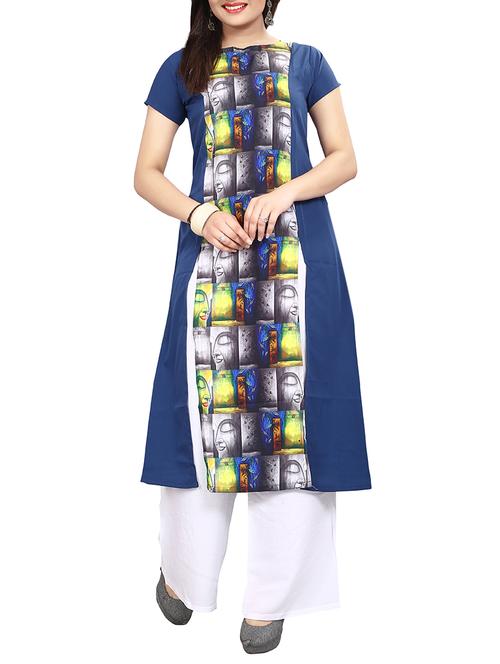 double slit a-line kurta - 15191373 - Very Small Image - 1