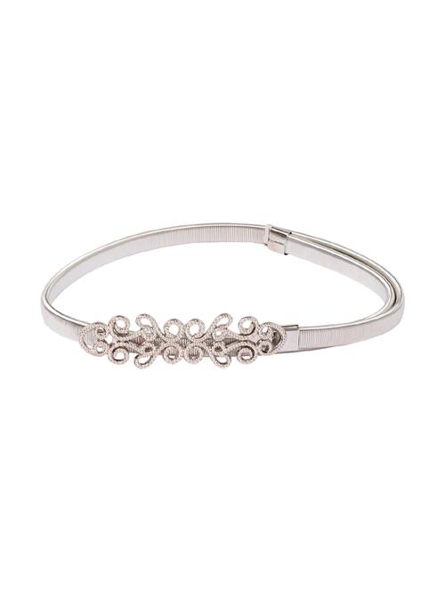 silver synthetic leather) belt - 15191751 - Very Small Image - 1