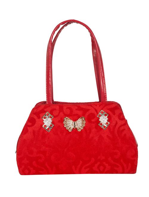 red velvet handbag - 15191774 - Very Small Image - 1