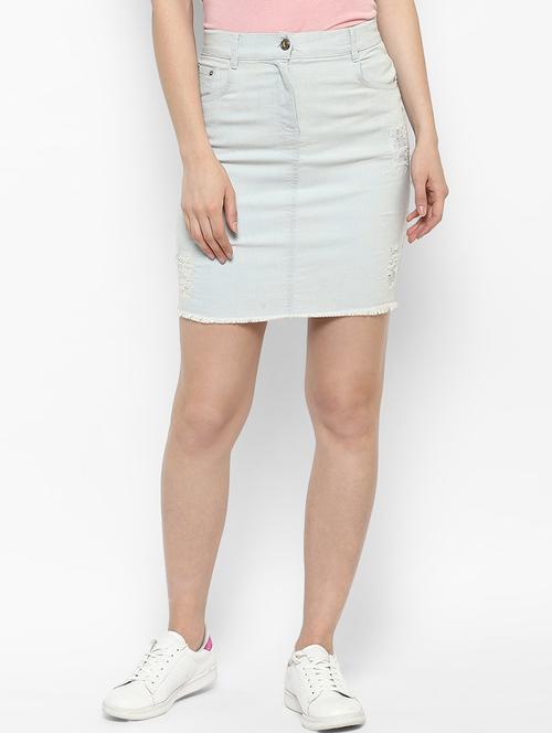 light blue denim skirt - 15191787 - Very Small Image - 1