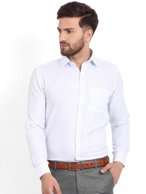 white polyester formal shirt - 15192933 - Very Small Image - 1