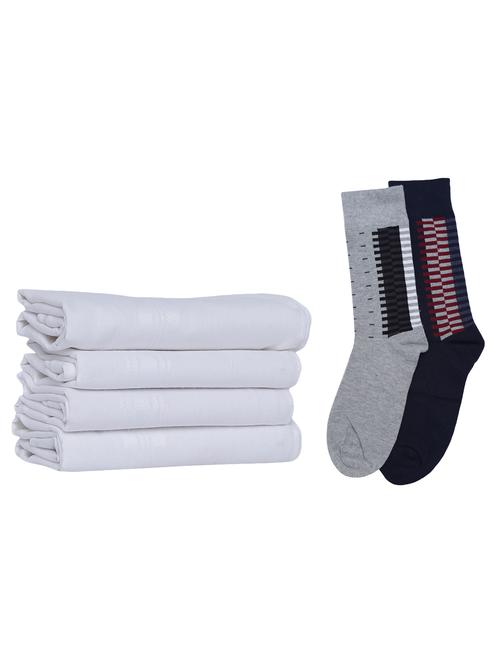 colored socks and white colored handkerchief combo - 15194425 - Very Small Image - 1