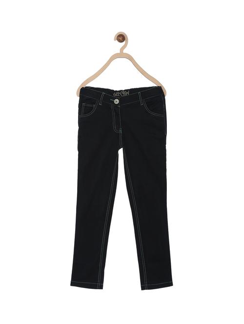 black cotton plain jeans - 15194834 - Very Small Image - 1