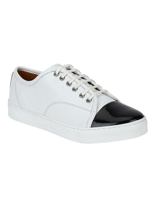 white leather lace up sneaker - 15195872 - Very Small Image - 1