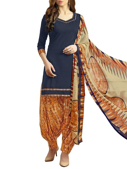 solid unstitched salwar suit - 15196145 - Very Small Image - 1